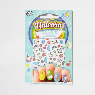 Girls Unicorn nail stickers